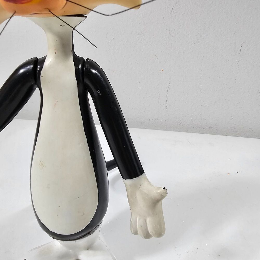 Sylvester The Cat Plush 16" 1995 and Dakin Plastic Figure 8" 1969 Warner Bros - Picture 16 of 16